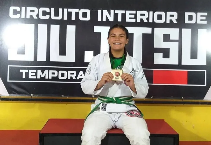 Aluna do CMDCA/AMCERES é destaque no Campeonato de Jiu Jitsu do Interior 