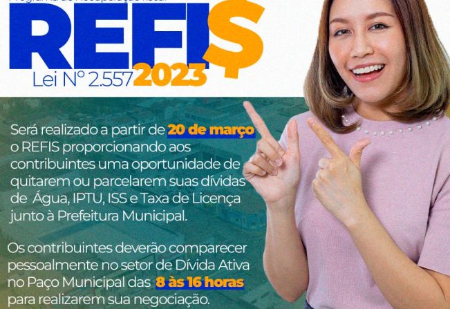 Governo de Cerqueira César lança o REFIS 2023